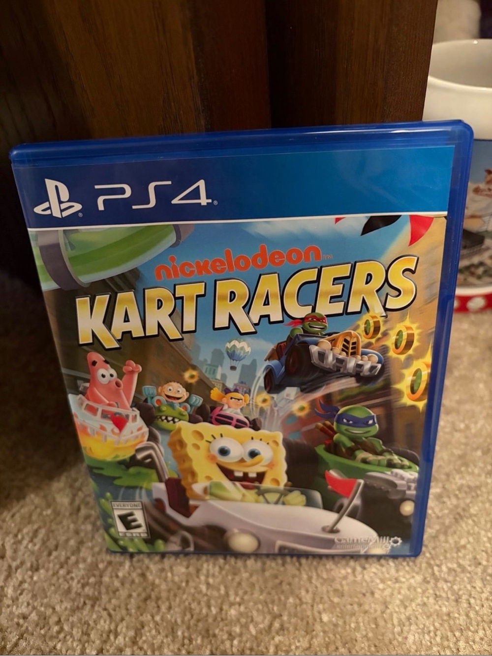 Nickelodeon Kart Racers Blue Case with Colorful Cover Art